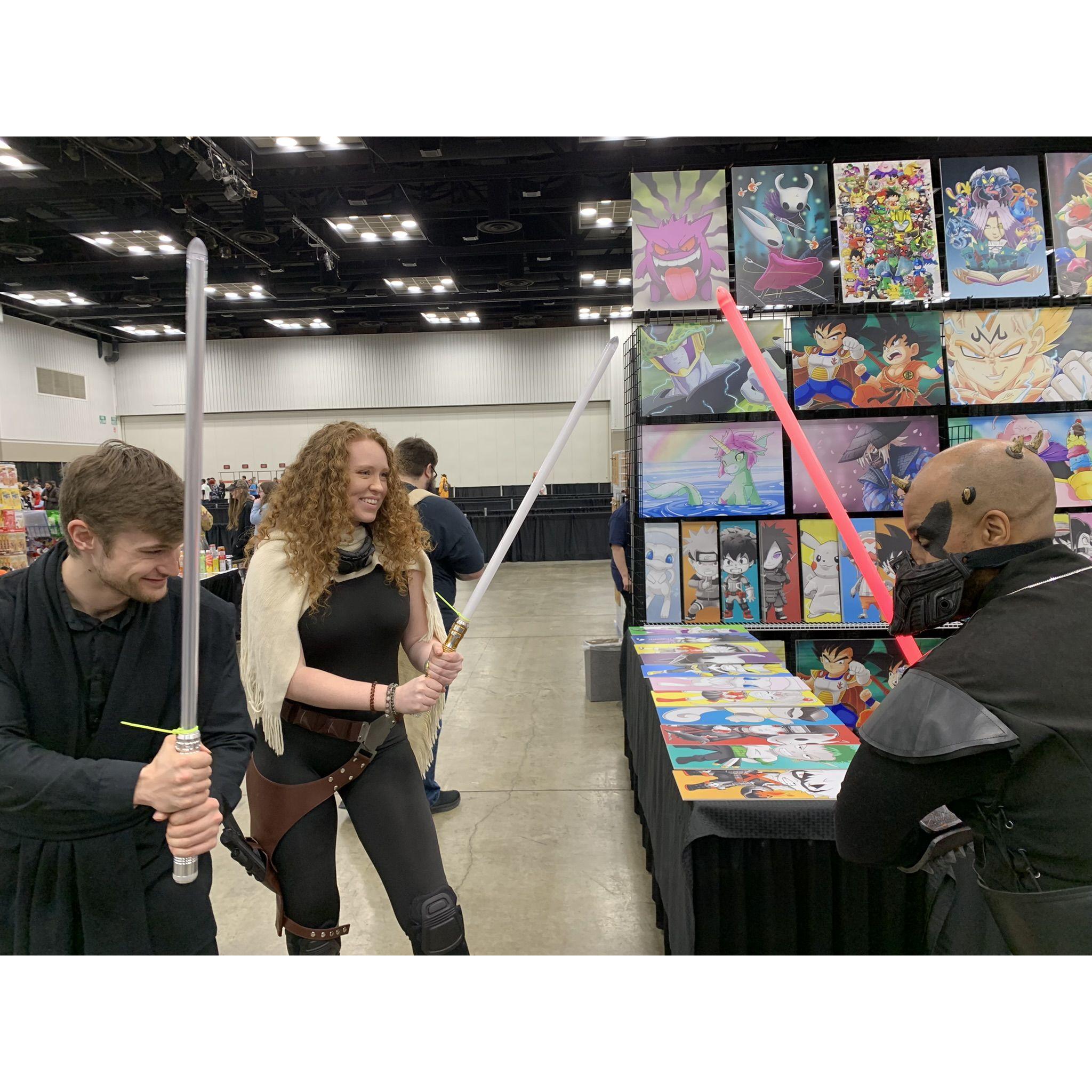 2nd Comic Con with each other, Iris was also secretly hiding here.