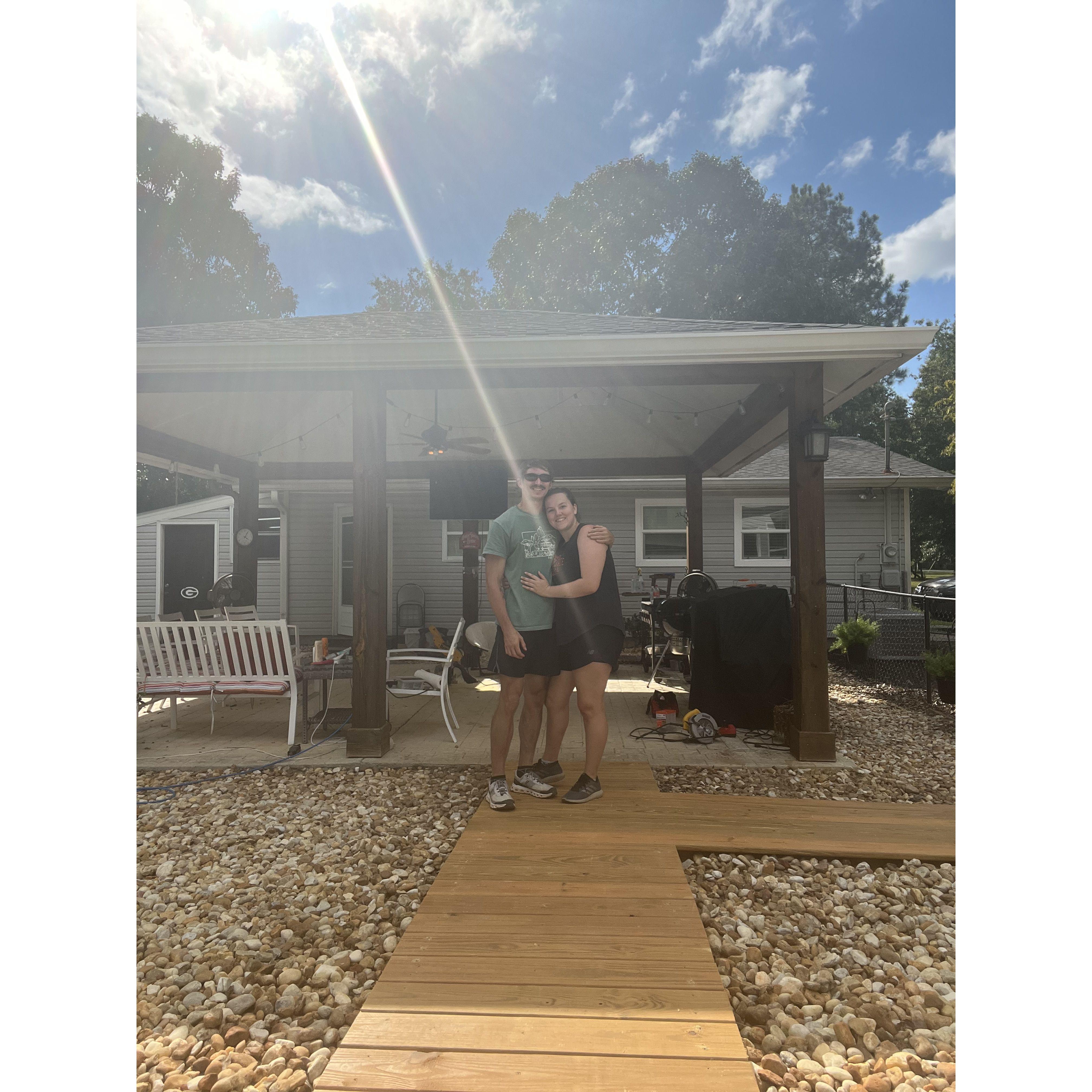 I convinced Sam to help me rebuild this pathway over a busy weekend as a surprise for my parents. Most supportive man ever!