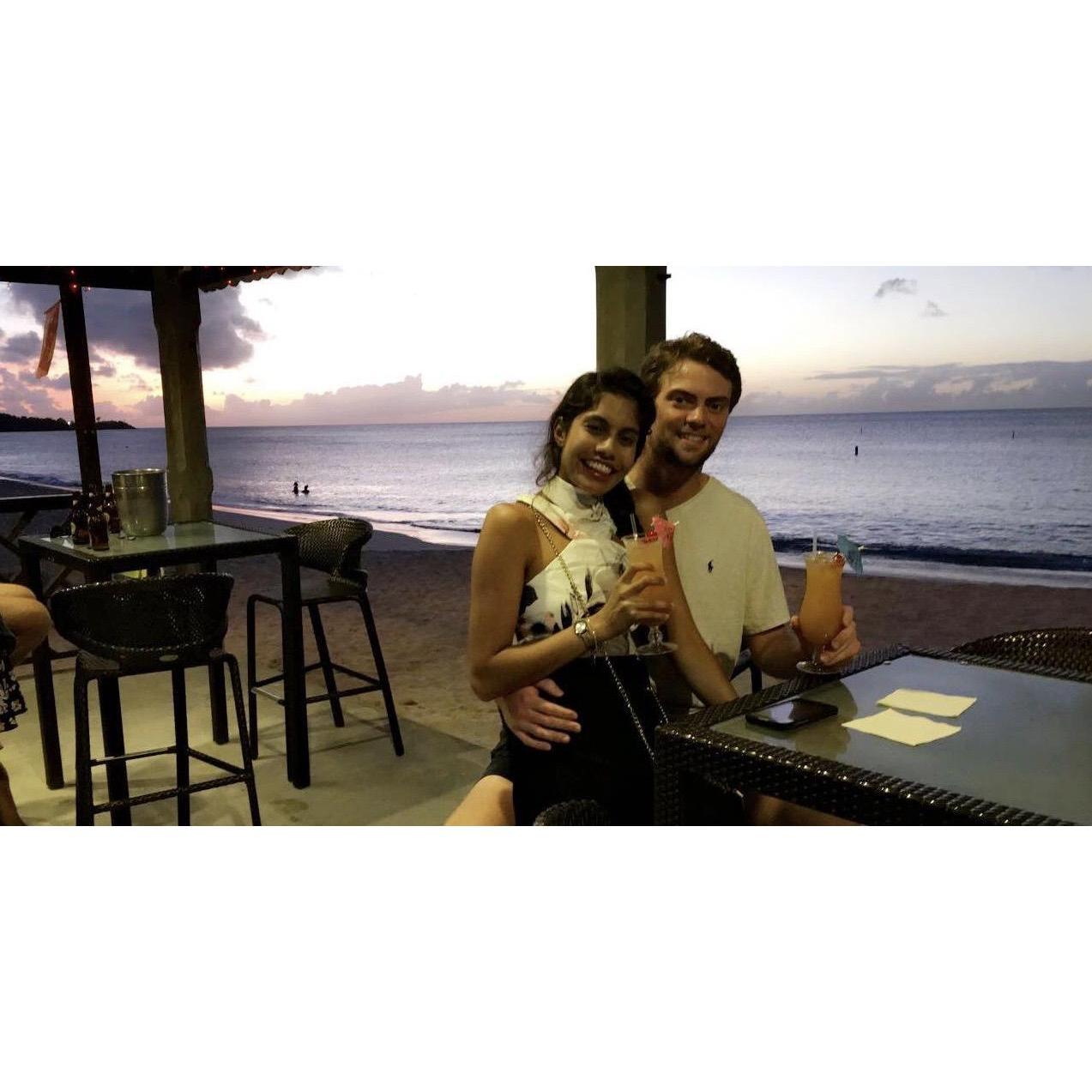 March 2017: Colin's second visit to Grenada! He came to celebrate Shaoleen's birthday! Cheers!