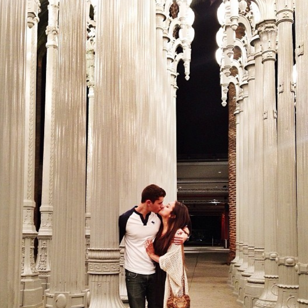 Our first road trip ever, to LA, we visited LACMA and snapped this pic.