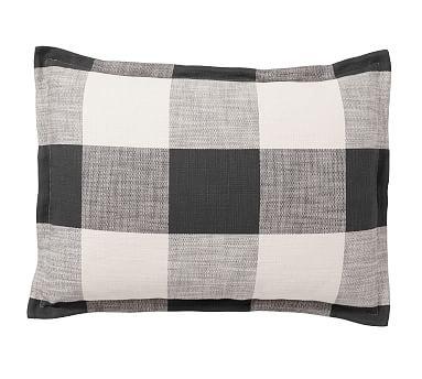 Bryce Buffalo Check Sham, Standard, Charcoal
