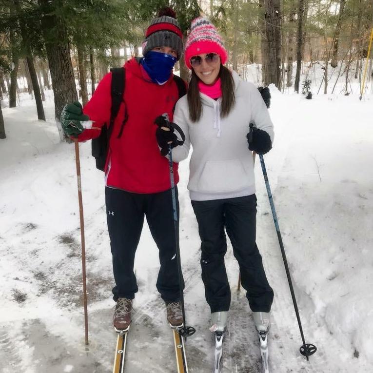 Brandon's first time XC-Skiing!
