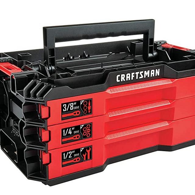 CRAFTSMAN Mechanics Tools Kit with 3 Drawer Box, 216-Piece (CMMT99206)