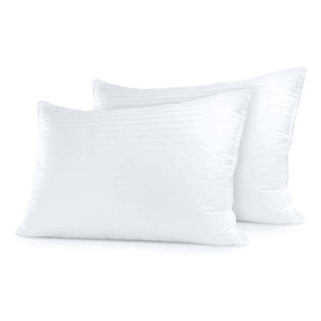 Sleep Restoration Gel Pillow - (2 Pack King) Best Hotel Quality Comfortable & Plush Cooling Gel Fiber Filled Pillow - Dust Mite Resistant