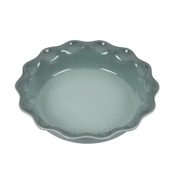 Heritage Fluted Pie Dish, Sea Salt