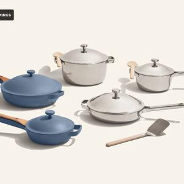 Home Chef Set (15 piece) Color Chrome / Blue Salt