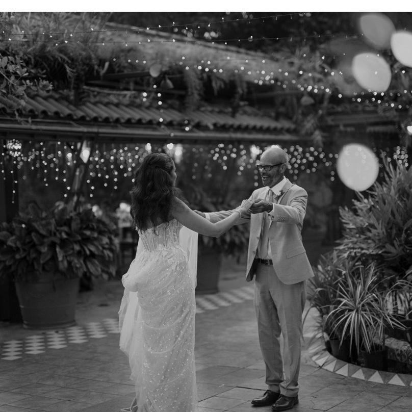 Dad and daughter first dance!