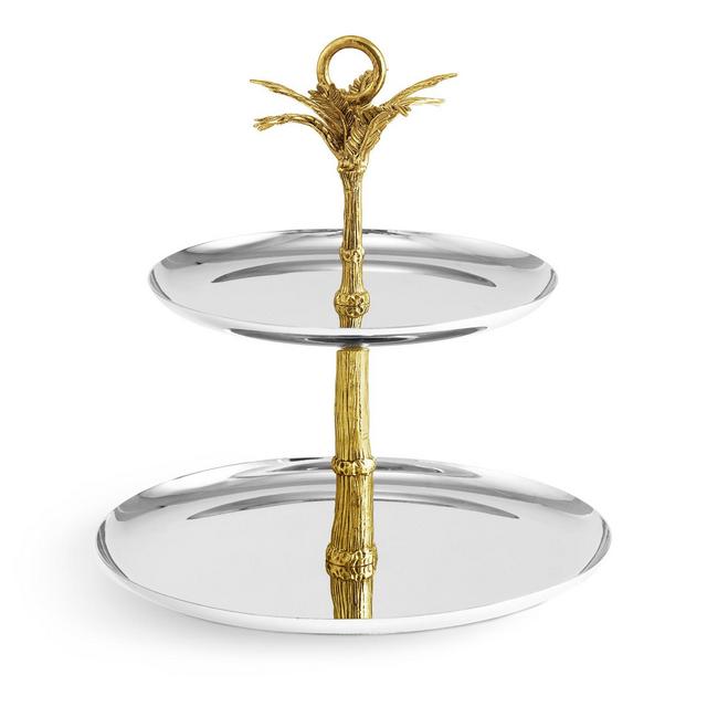 Michael Aram Palm 2 Tier Etagere