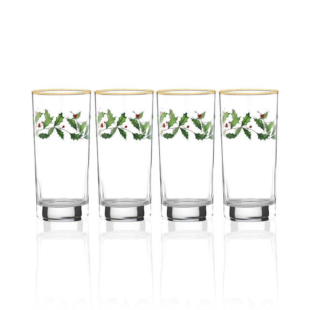 Lenox Holiday 4-piece Highball Glass Set