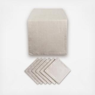 7-Piece Chambray Table Linen Set