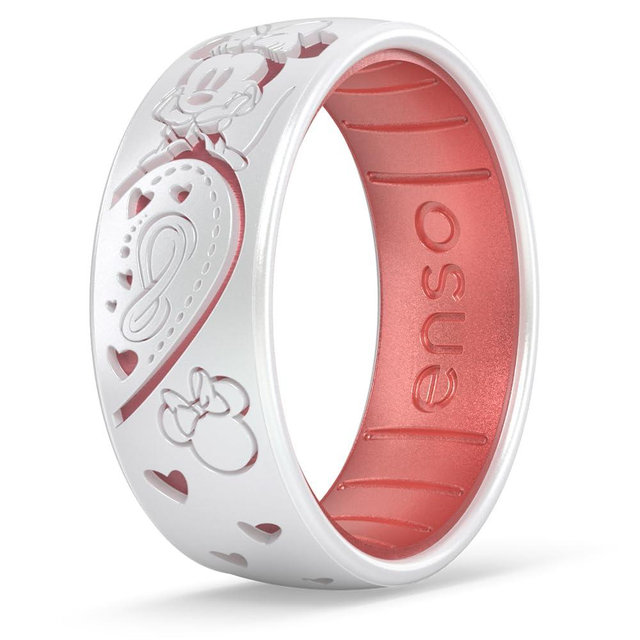 Enso Rings Etched Disney Collection - Classic Dualtone Silicone Ring - Mickey and Minnie
