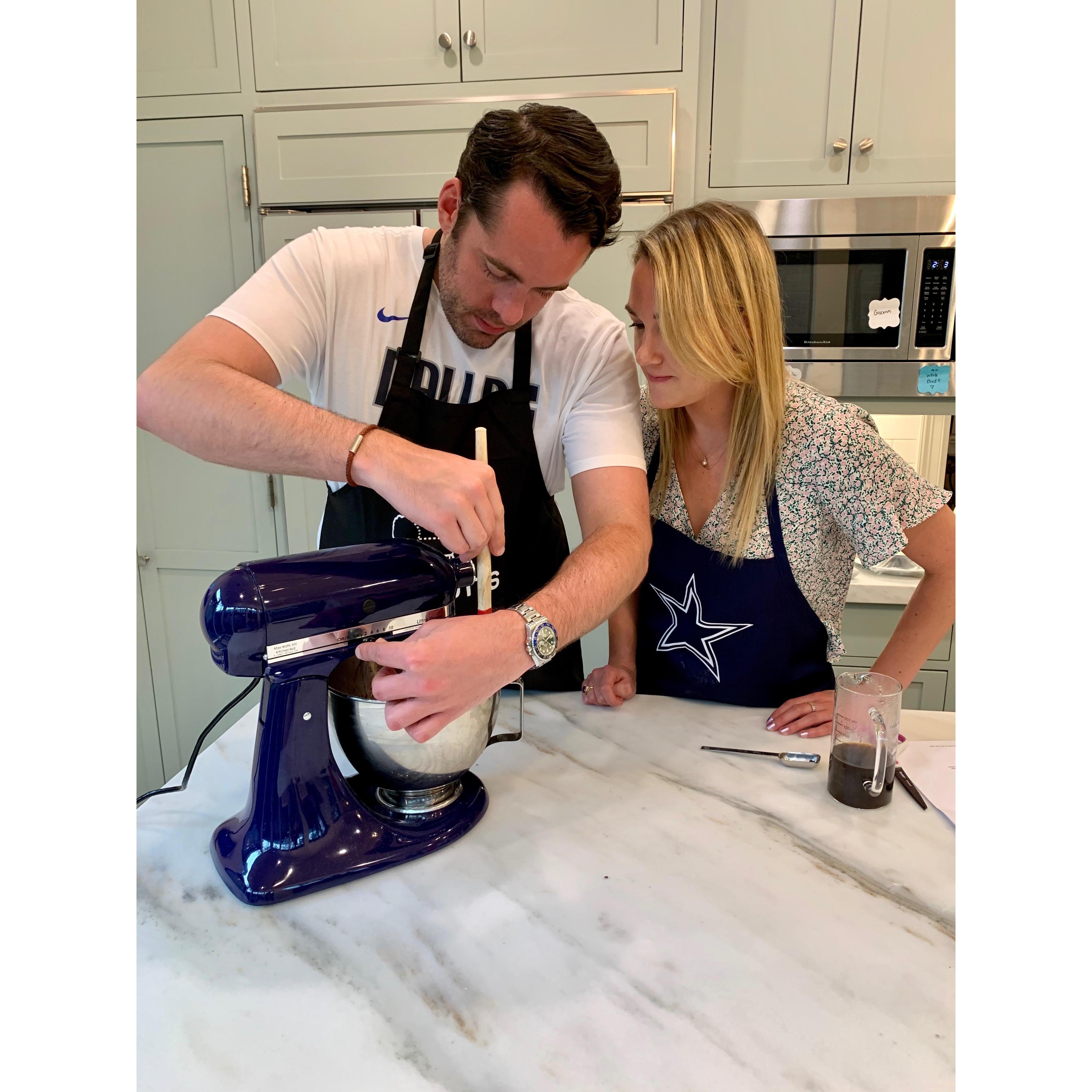 Learning to bake a family tradition - Ski Cake!