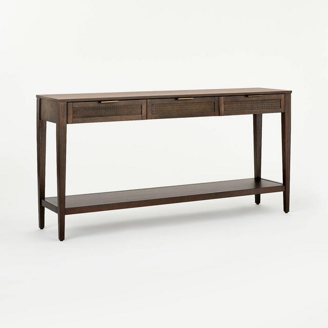 East Bluff Woven Drawer Console Brown - Threshold™ designed with Studio McGee
