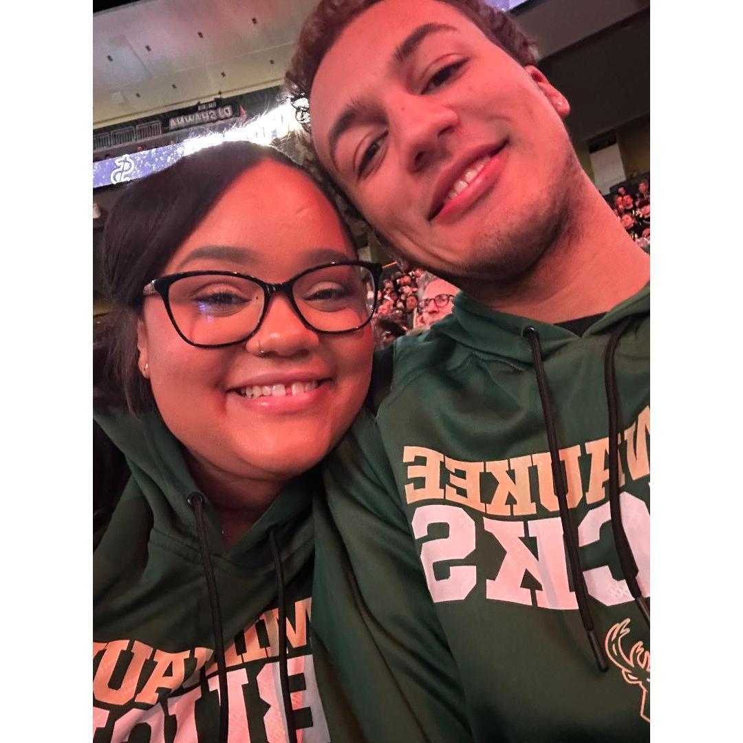 Our First NBA baskettball Game at the Fiserv Forum!