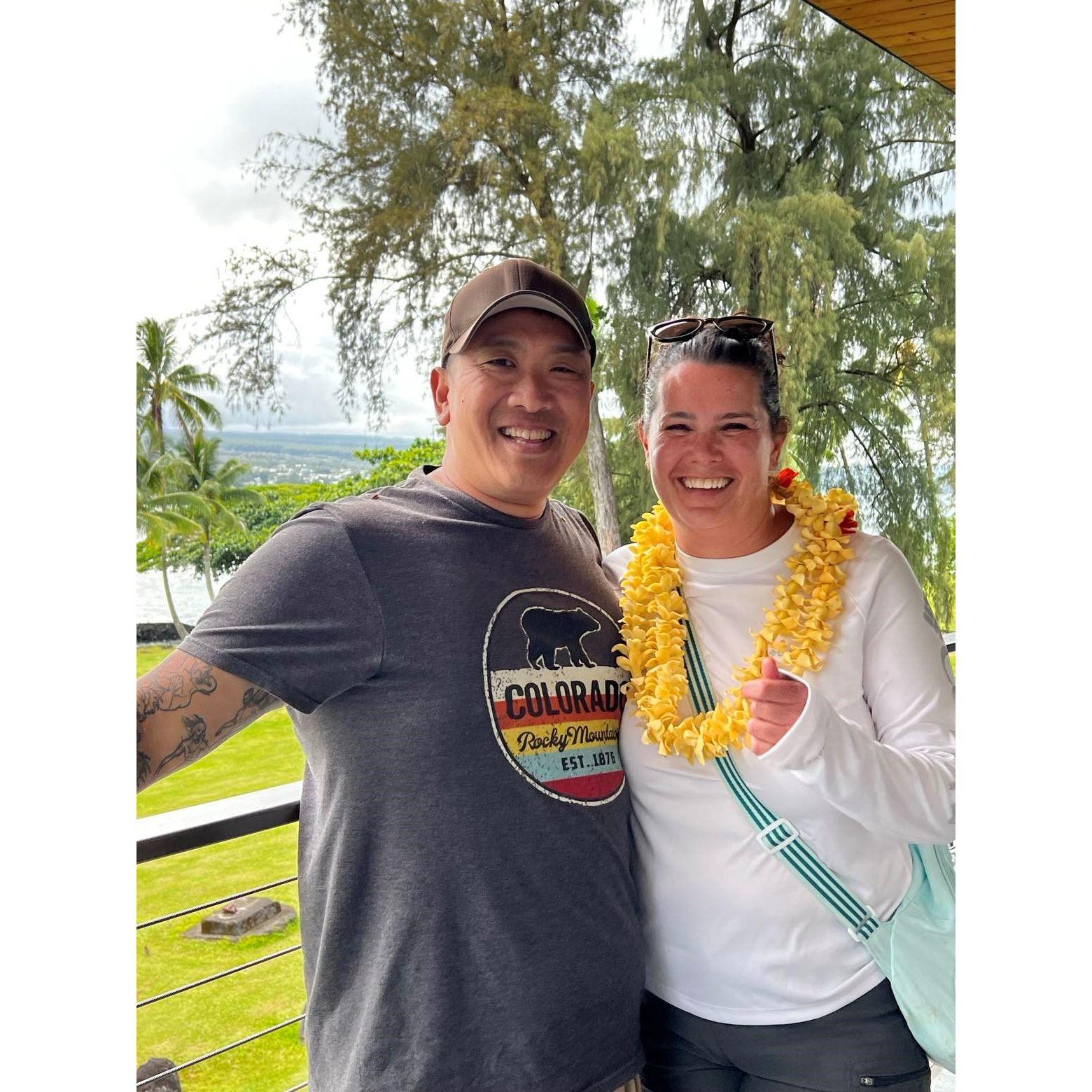 Meeting the Hawaiian side of the family in Hilo 2023