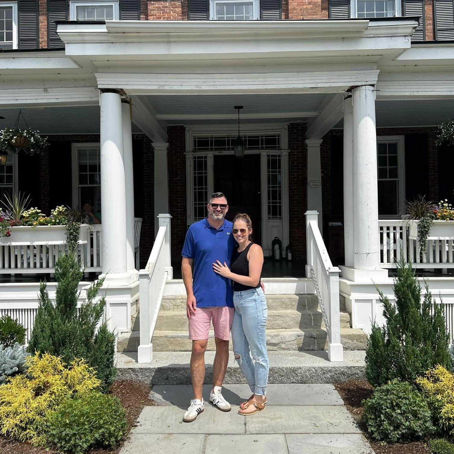 We got engaged in Woodstock, Vermont