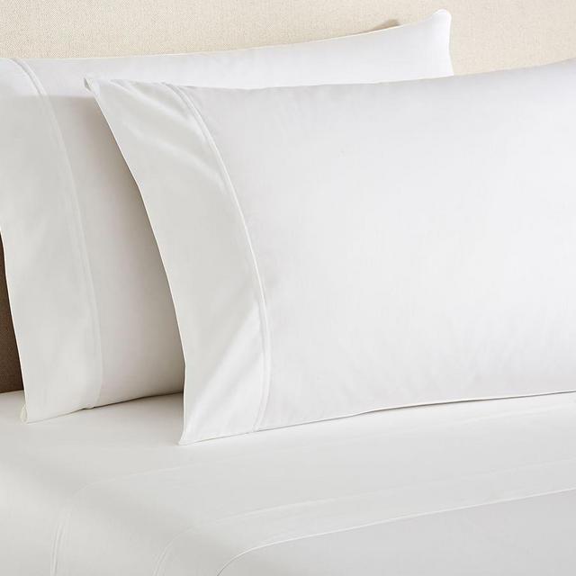 Pottery Barn White Essential 300-Thread-Count Sateen Sheet Set, King