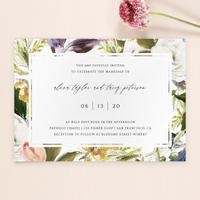 Octavia Frame | White | Zola Wedding Invitations