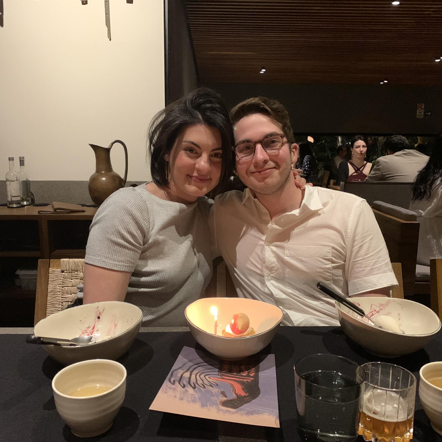 At Pujol for Collin’s birthday!