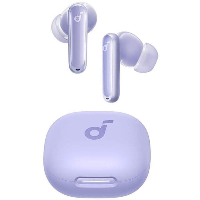 Soundcore P40i by Anker, Noise Cancelling Wireless Earbuds, Adaptive Noise Cancelling to Environments, Heavy Bass, 60H Playtime, 2-in-1 Case and Phone Stand, IPX5, Wireless Charging, Bluetooth 5.3