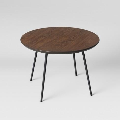 Copley Dining Table Wood Top With Metal Legs Walnut - Project 62™