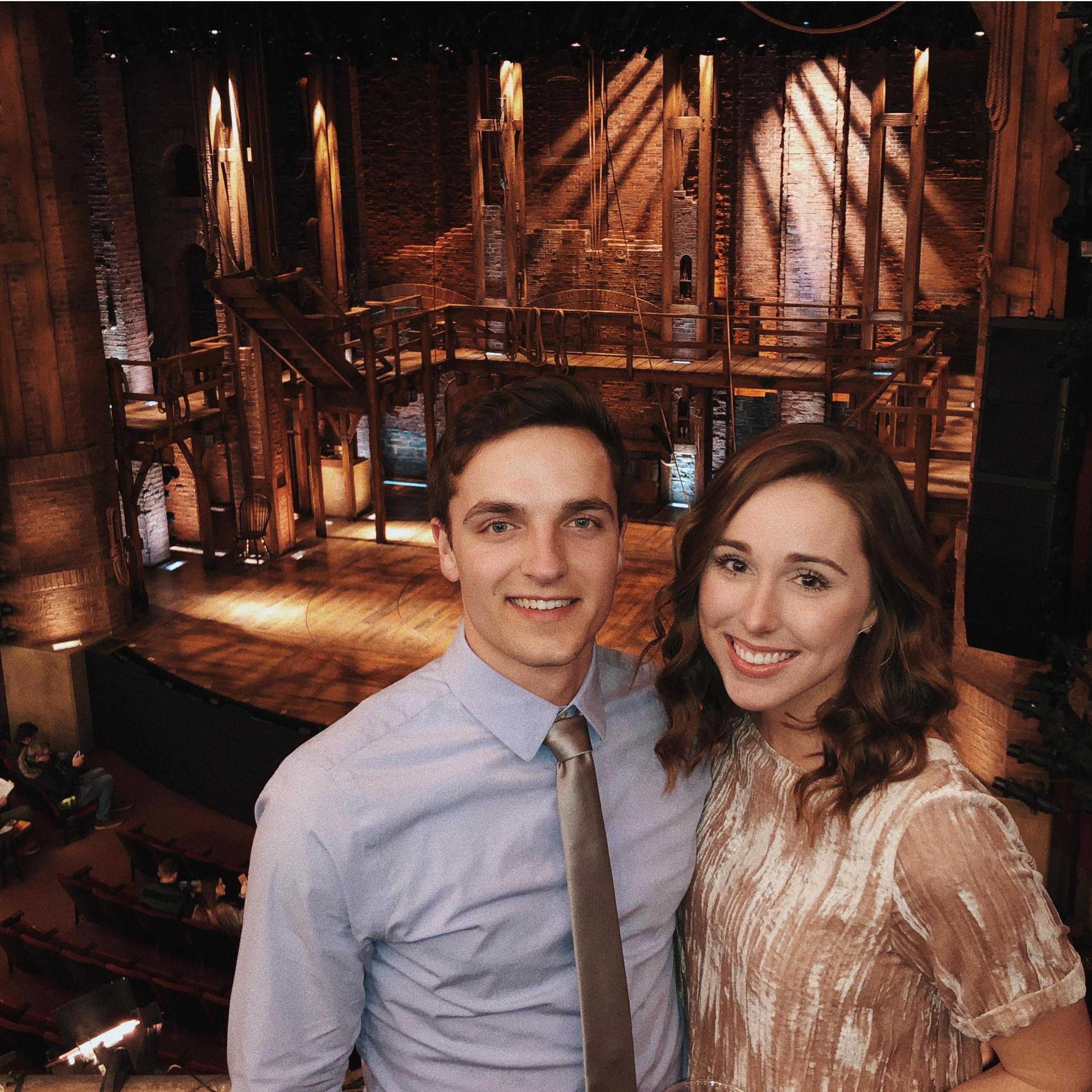 Seeing Hamilton while living in Chicago!