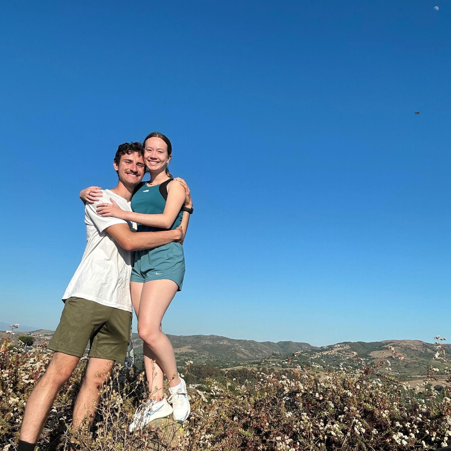 On one of our many hikes