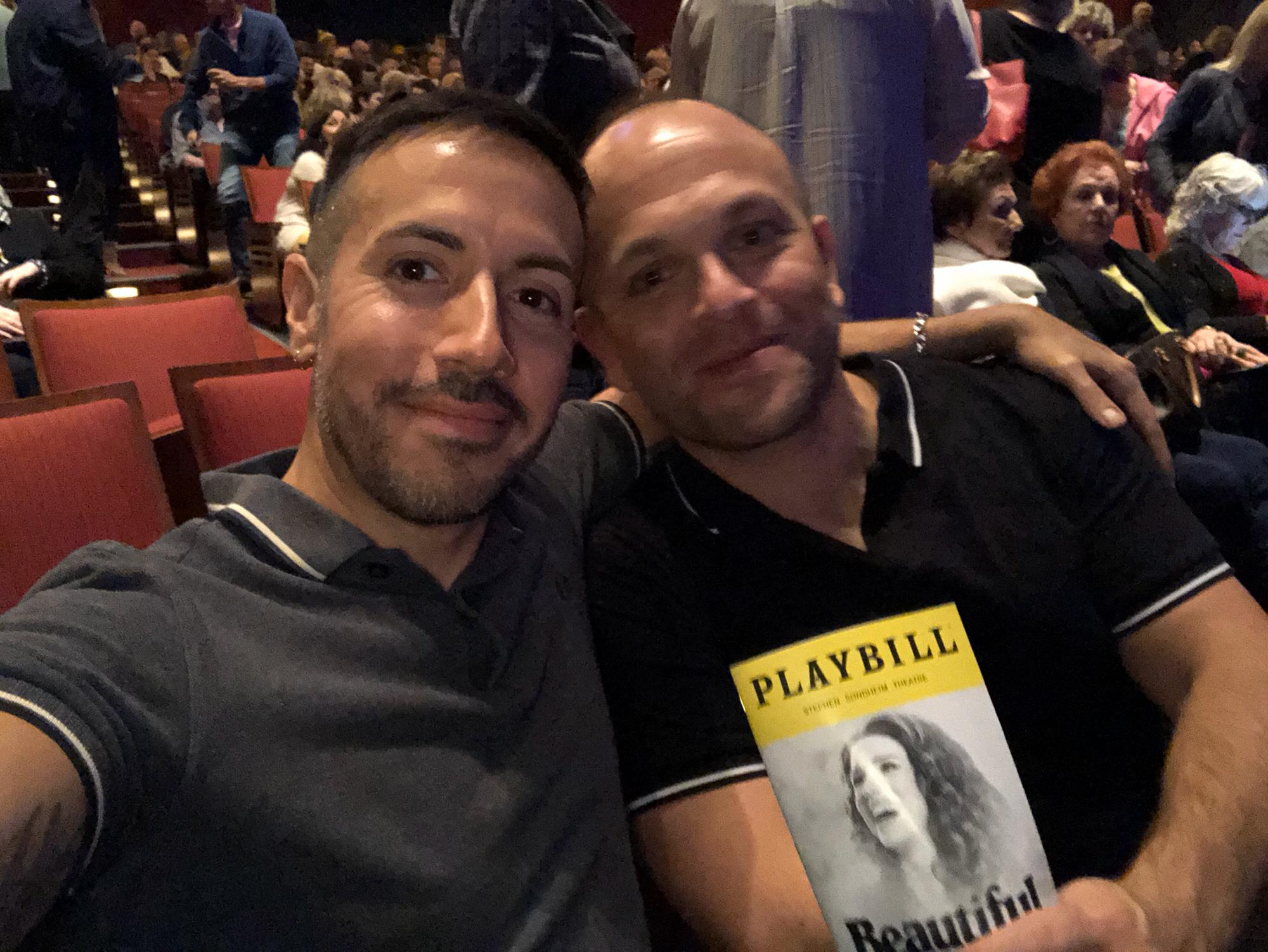 Being typical Broadway loving gays!