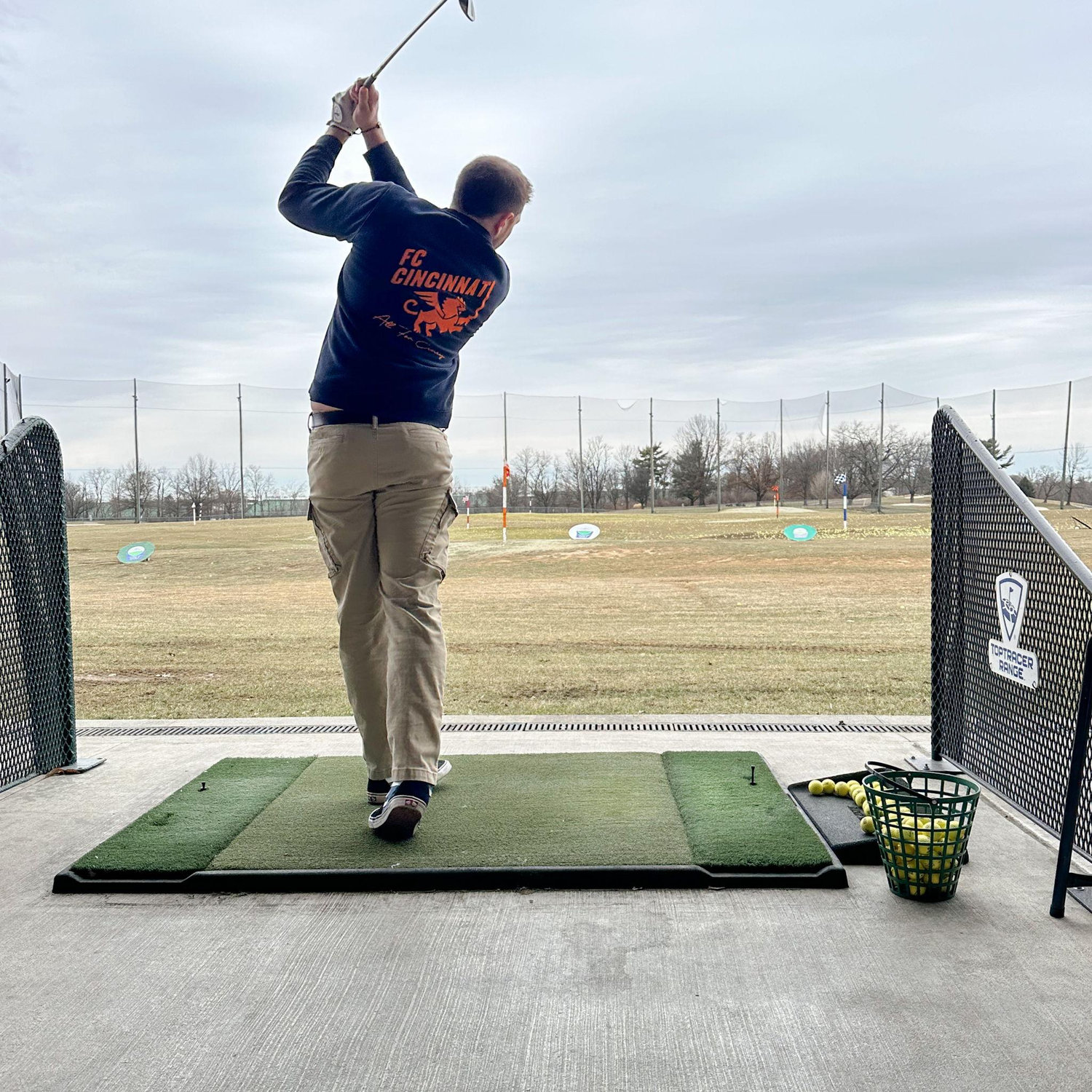 The driving range is one of our favorite dates