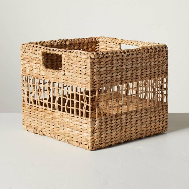 Medium Natural Woven Storage Basket - Hearth & Hand™ with Magnolia