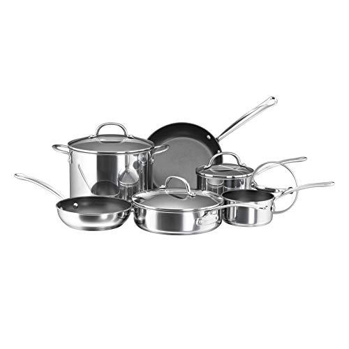 Farberware Millennium Stainless Steel Nonstick 10-Piece Cookware Set
