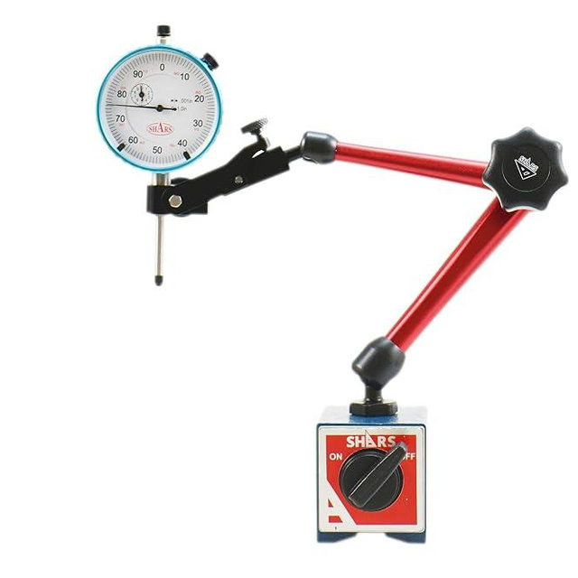 Shars 176 LBS Magnetic Base Indicator Holder with Speed-Set Fine Adjustment +1" .001" Dial Indicator 202-7958(202-7932+303-3111S) P]