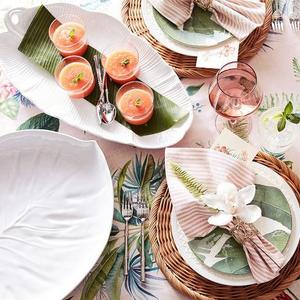 Banana Leaf Melamine Platter