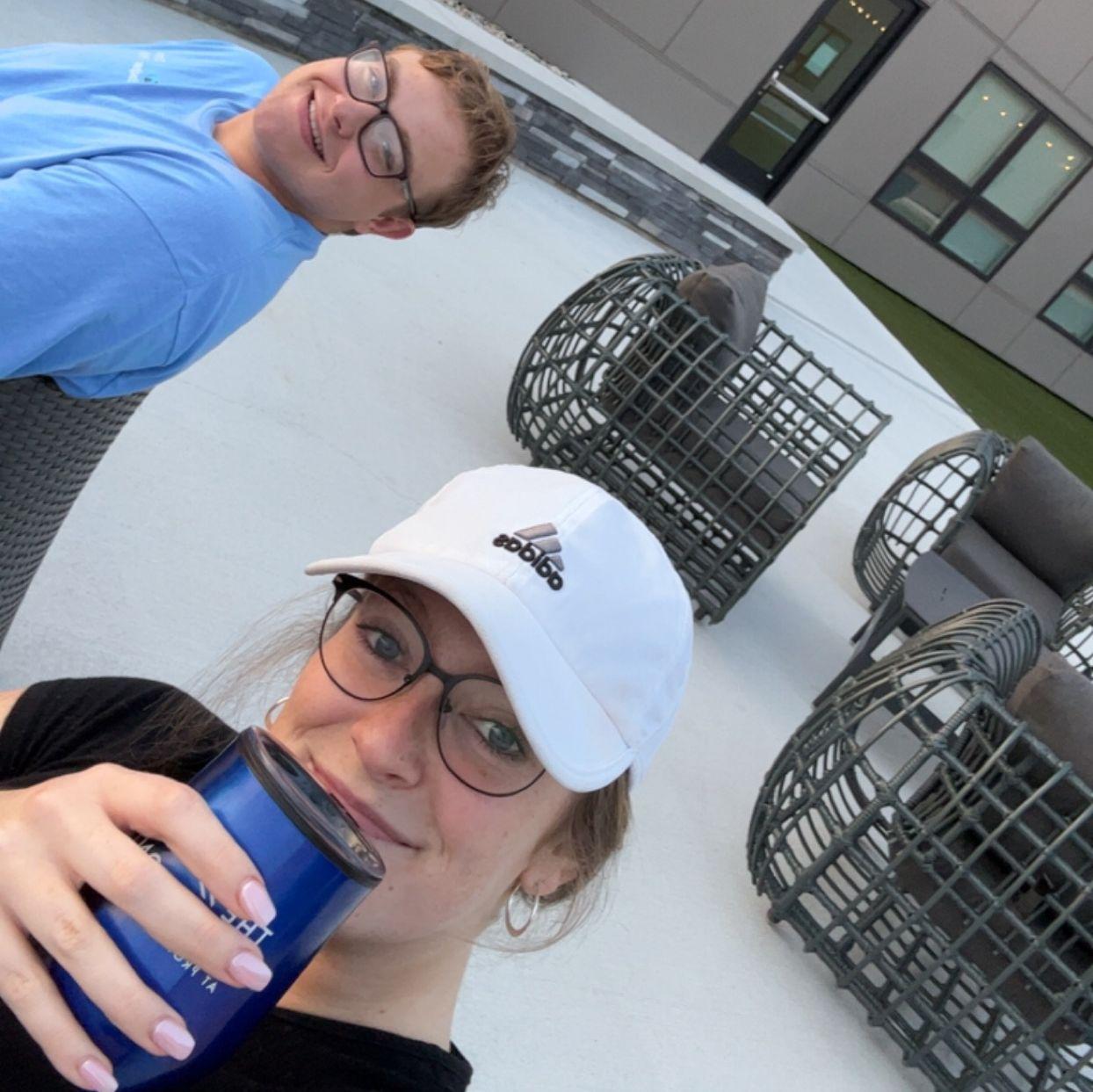 Our first night at our first apartment together - 2023