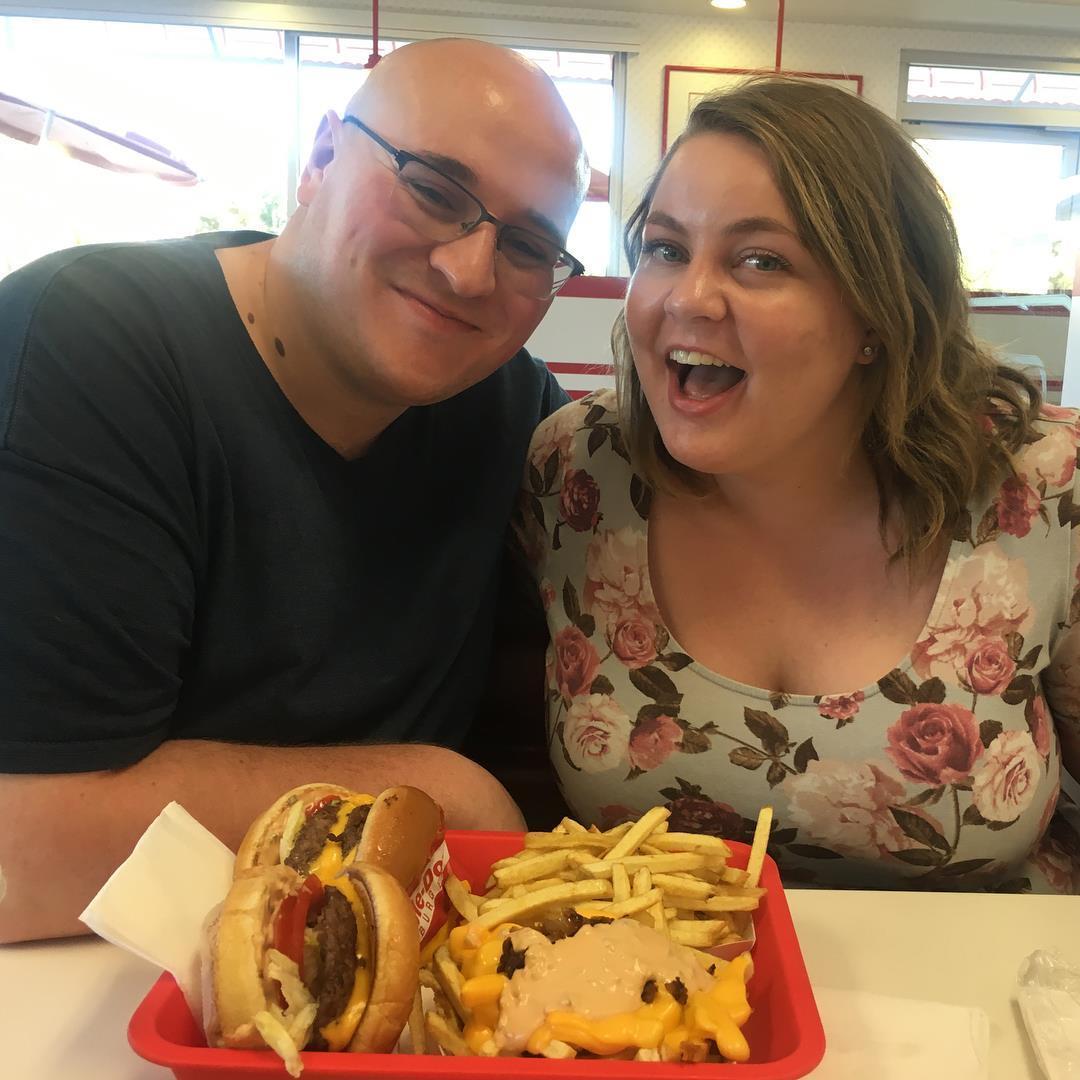 The first time Taylor ever tried In N Out.