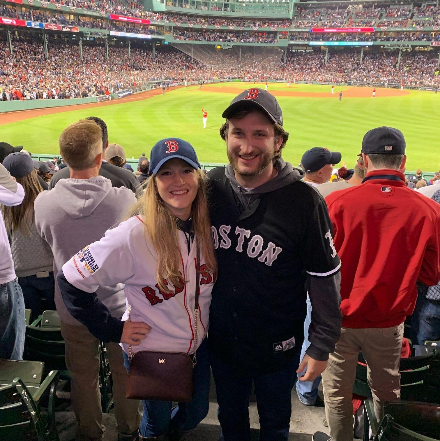 Caitlyn and Anthony attended their most exciting game ever when they watched the Red Sox defeat the Yankees in the 2021 Wild Card Game.