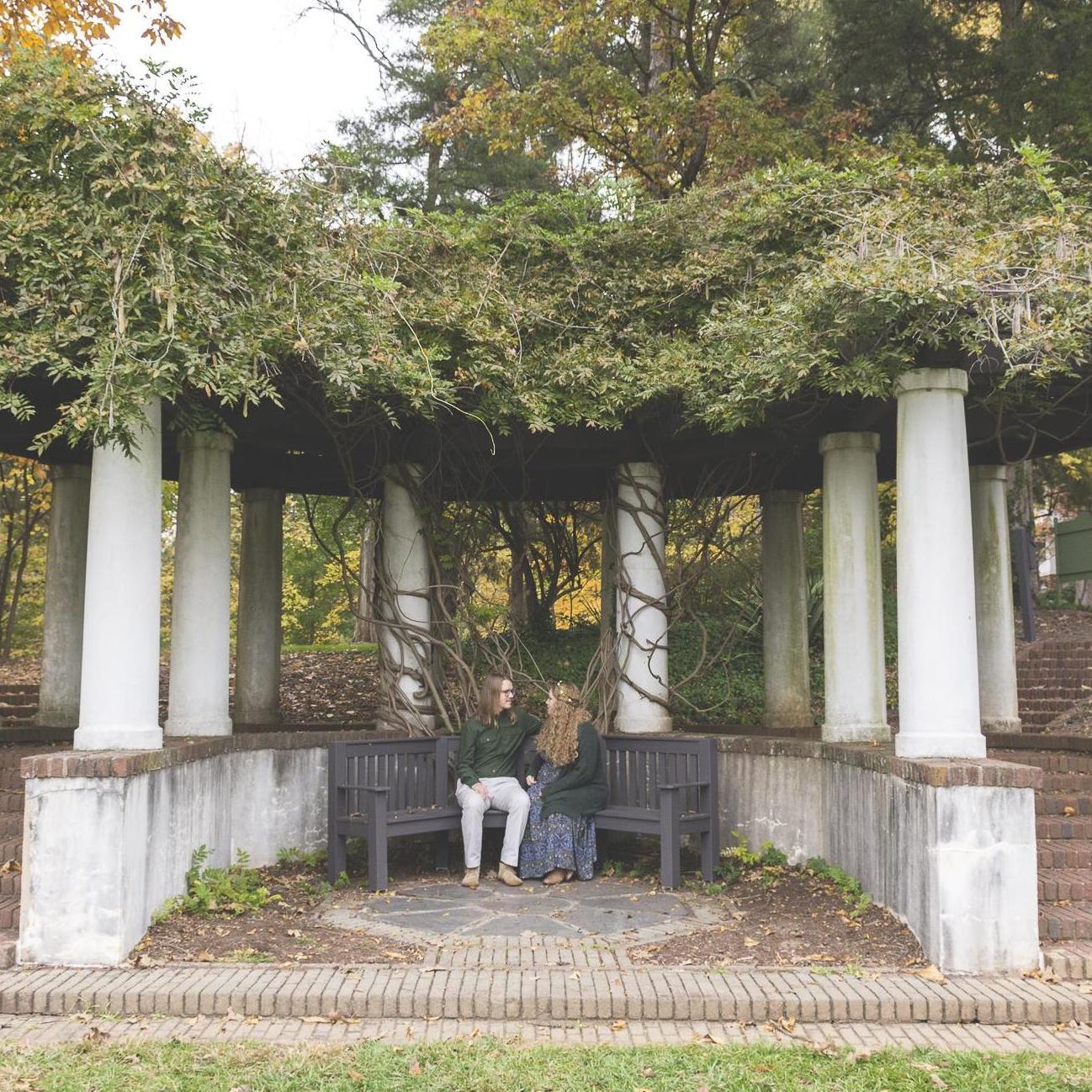 At Reynolda Gardens in North Carolina; one of our favorite spots to walk.