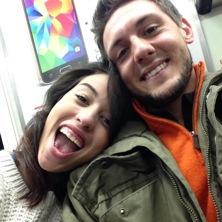 His very first train ride to the city!