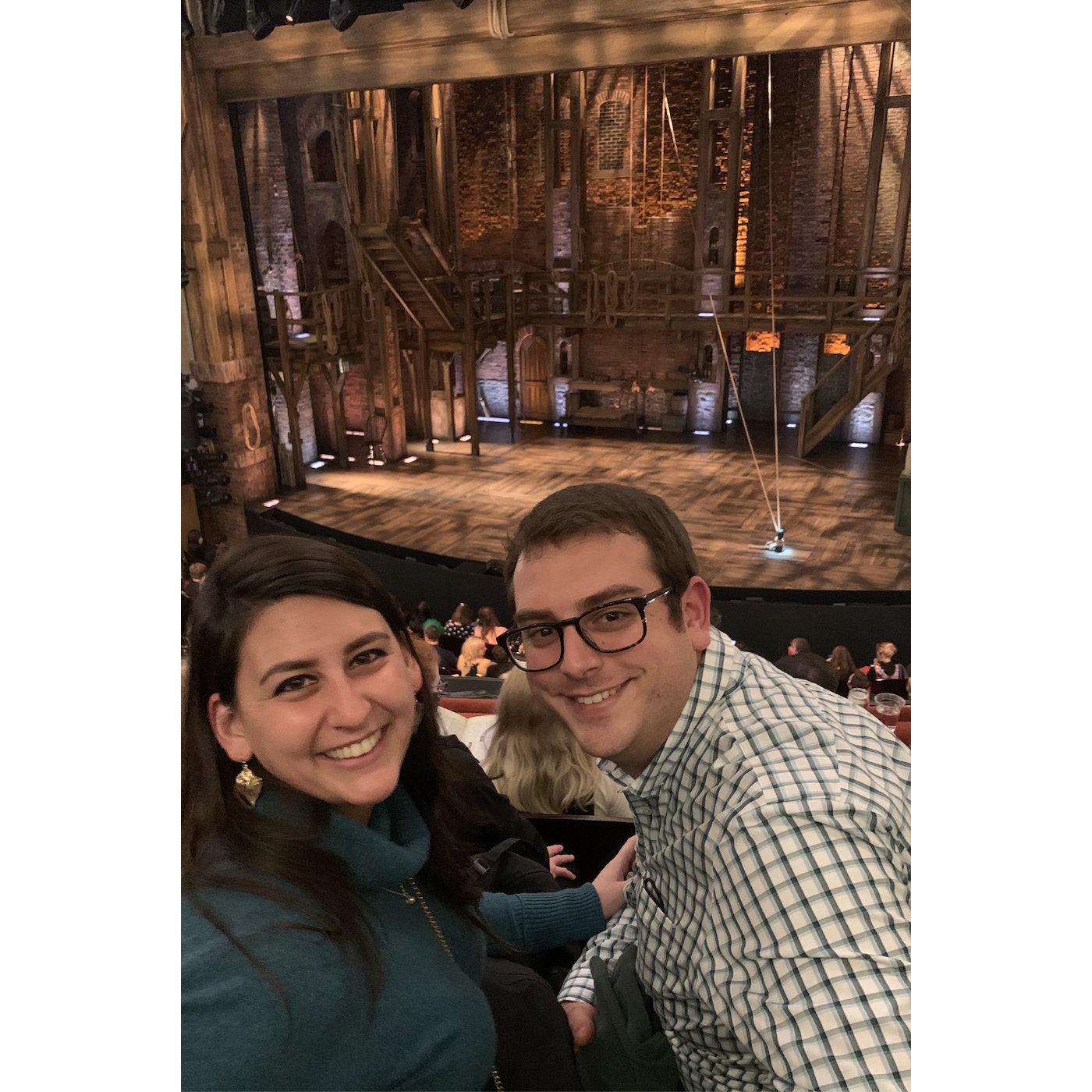 Alex and Scott attending Hamilton over Thanksgiving in London.