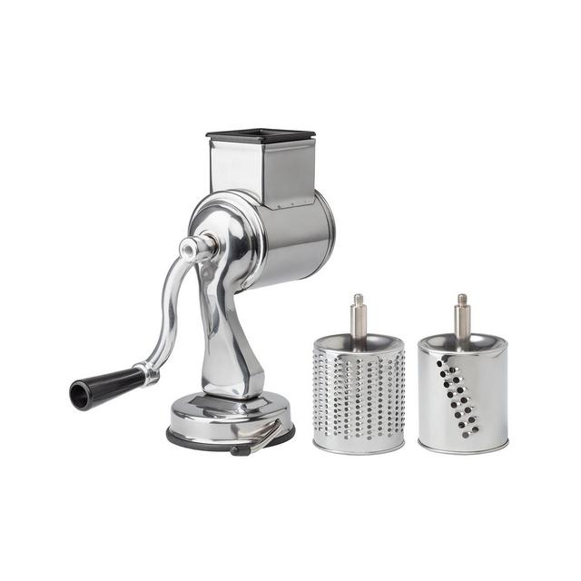 Fante's Suction Base Cheese Grater with 2 Grating Drums, The Italian Market Original since 1906