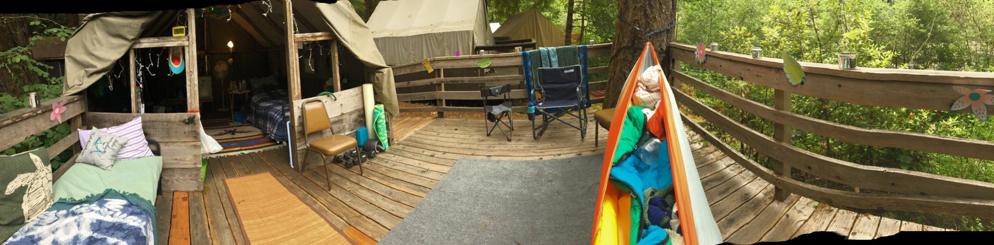 Cazadero Music Camp tents ( decorations will not be provided 🙂)