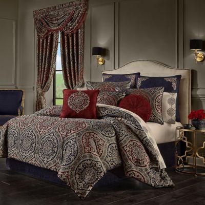 J. Queen New York Taormina King Comforter Set in Red