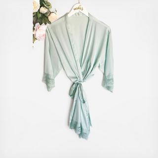 Satin Lace Robe