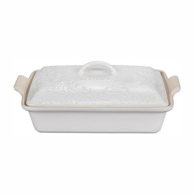 Olive Branch Collection Heritage Rectangular Casserole - Matte White