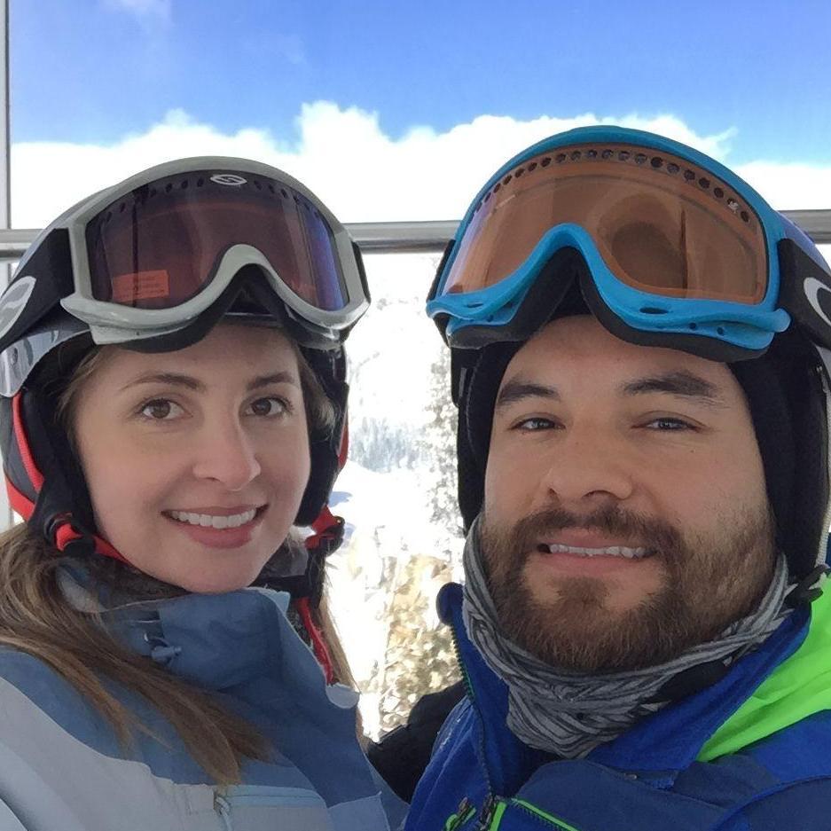 Skiing in Lake Tahoe, CA.