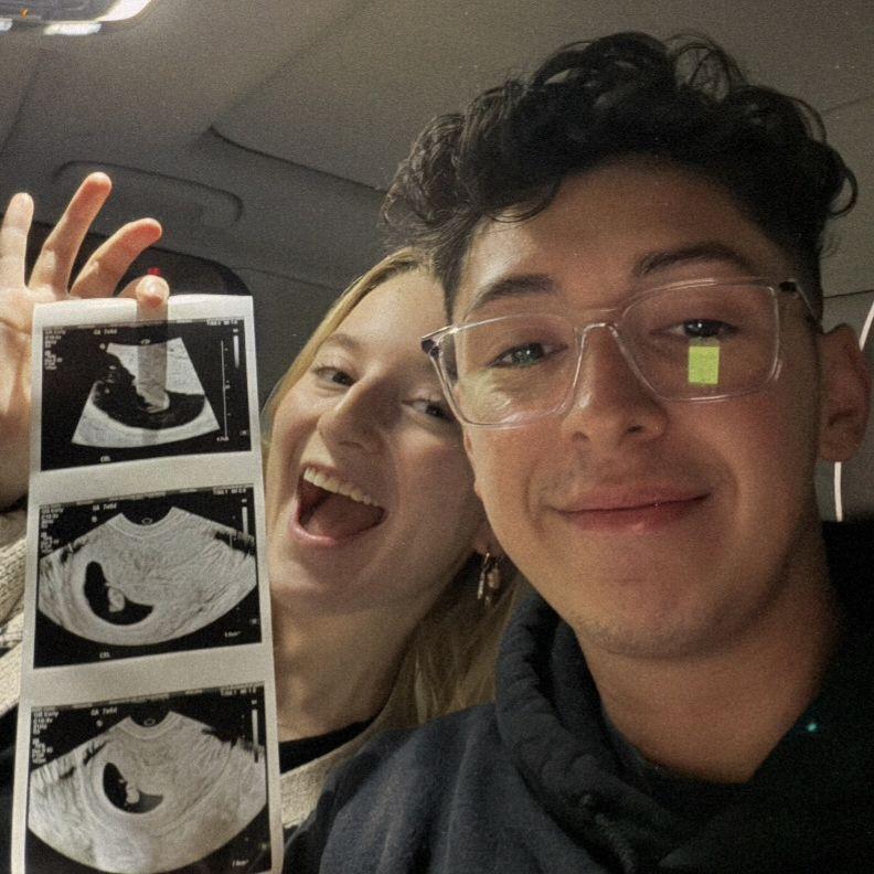 The first time we saw our princess!