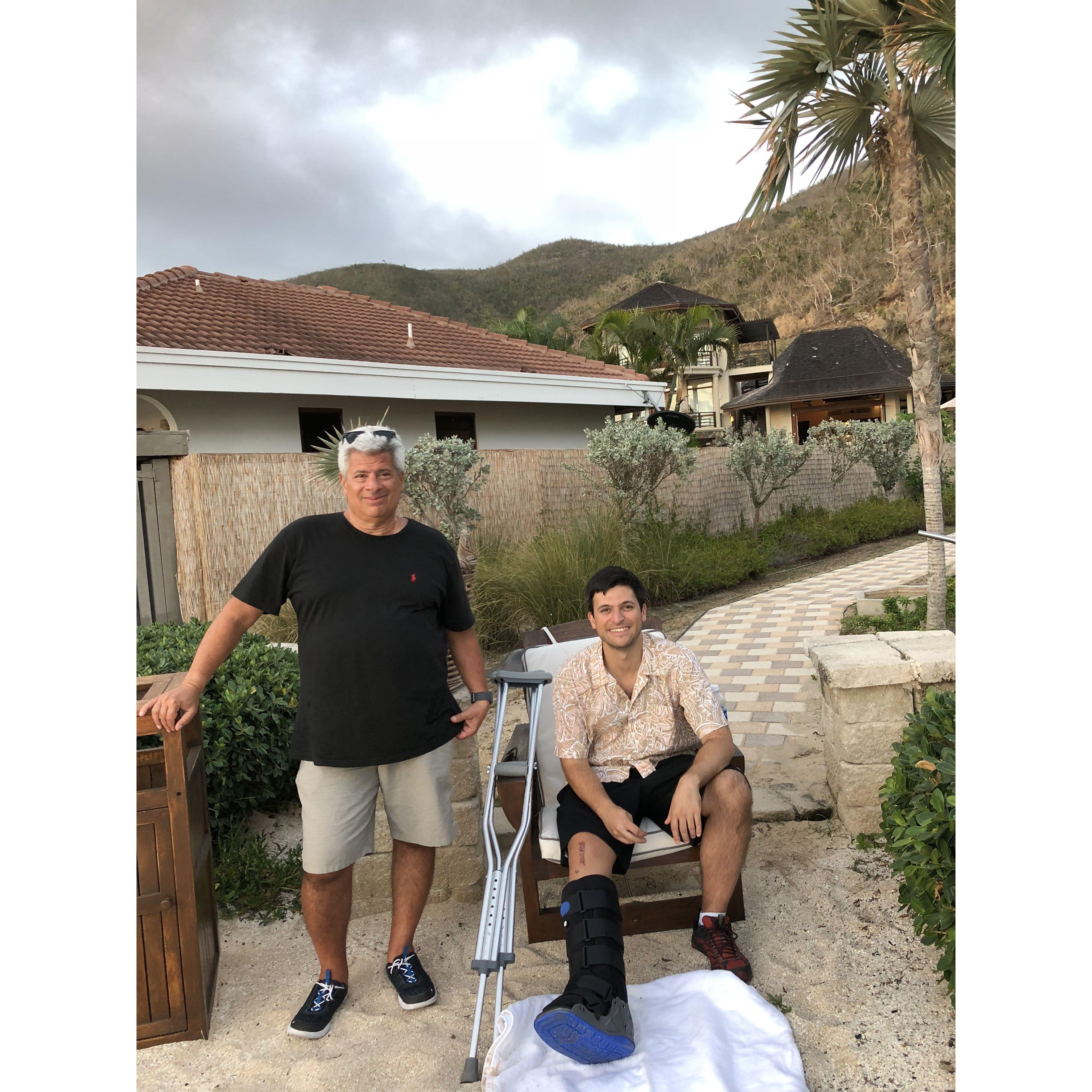 Me and dad in Virgin Gorda, BVI