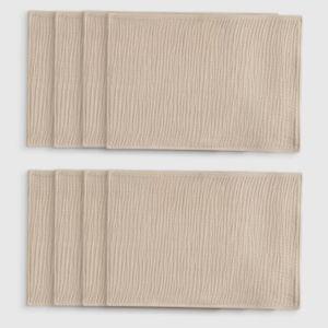 Organic Airy Gauze Placemats (Set of 8) in Dune