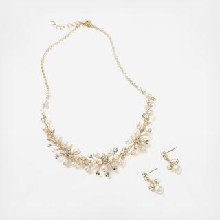 Delicate Pearl Jewelry Set