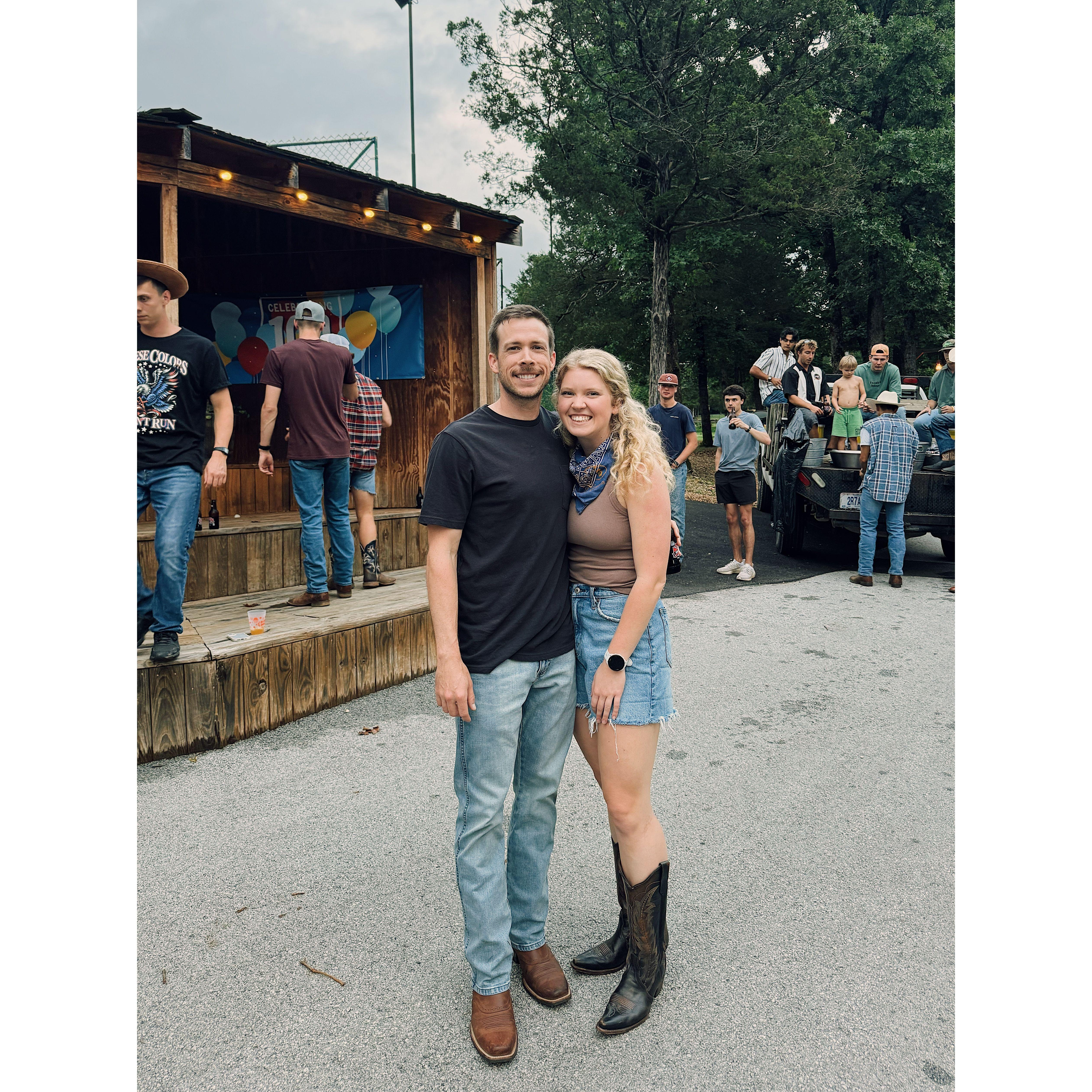 two-stepped the night away at the k-west western party!